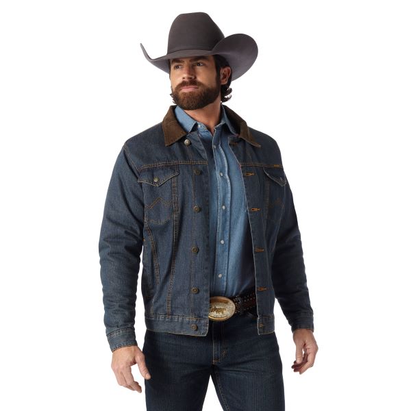 Wrangler Rustic Blanket Lined Mens Denim Jacket 74265RT