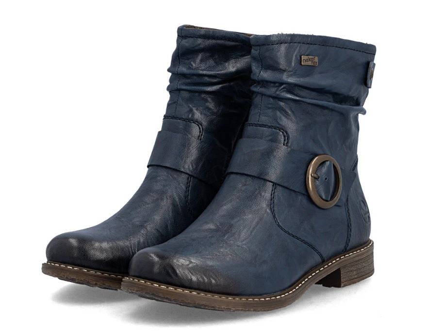 Rieker Ozean Blue Ornella Women's Ankle Boots 74857-14