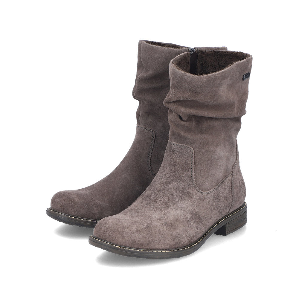 Rieker Smoke Ornella 74 Women's Short Boots 74874-45