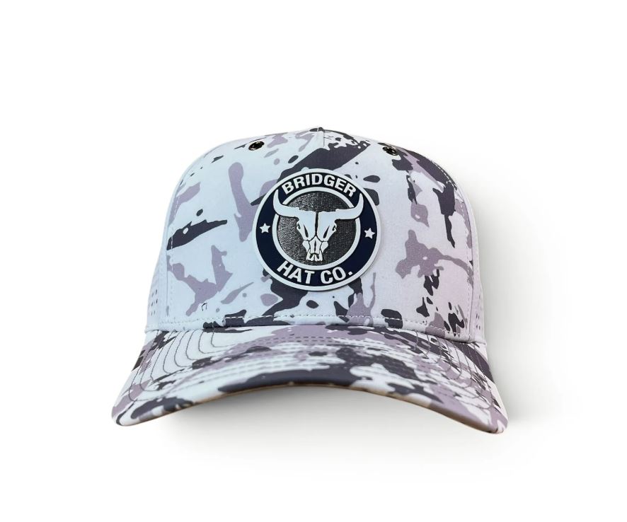 Bridger White/Camo Tracker Ball Cap 760009-WHT
