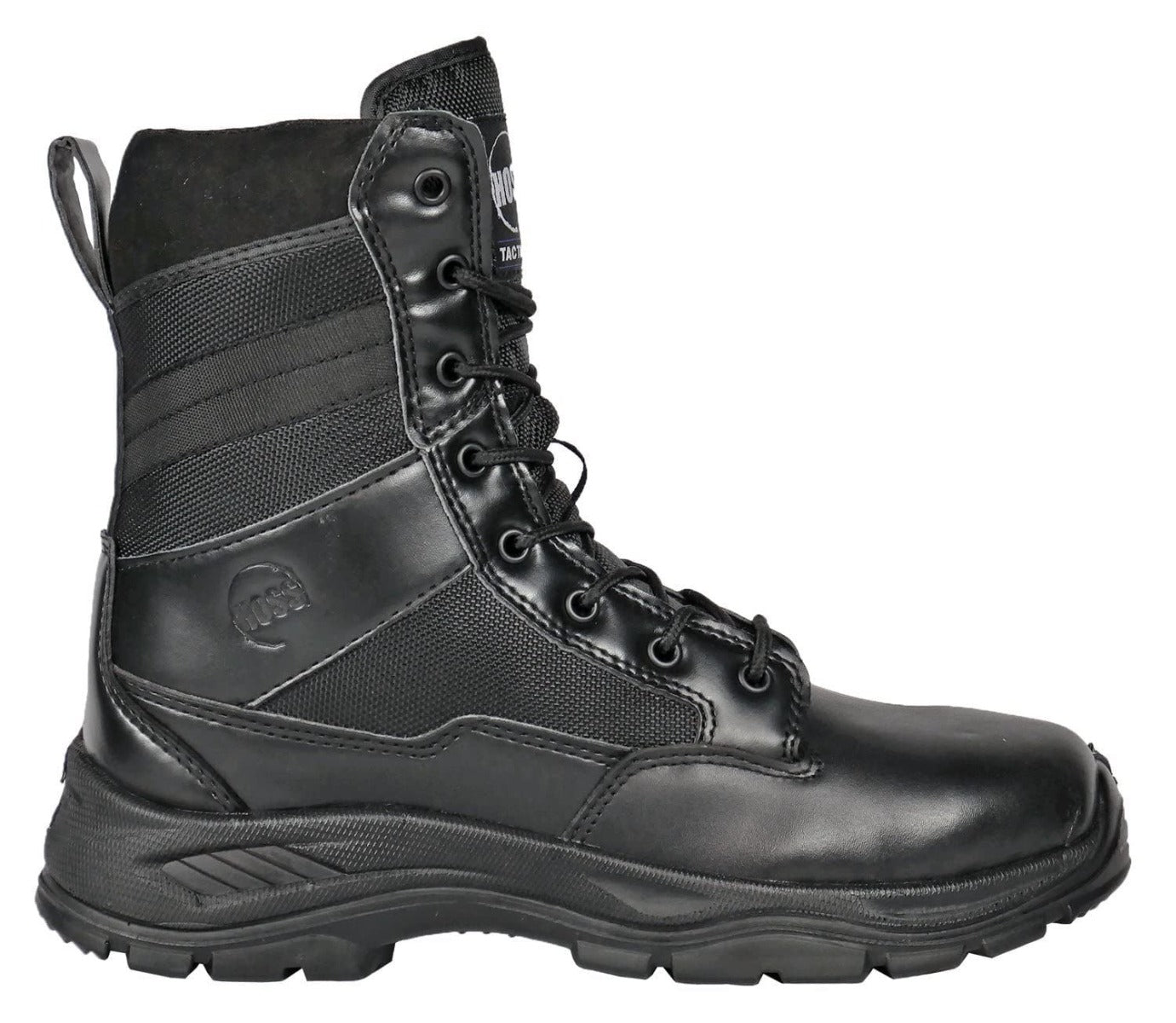 Hoss Blkbuf Watchman Men's 8 inch Soft Toe Work Boots 80180