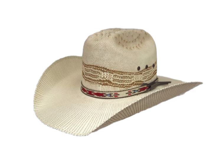 Lonestar Hats Kids' Leroy Jr. Straw Hat with Aztec Hatband 8231K