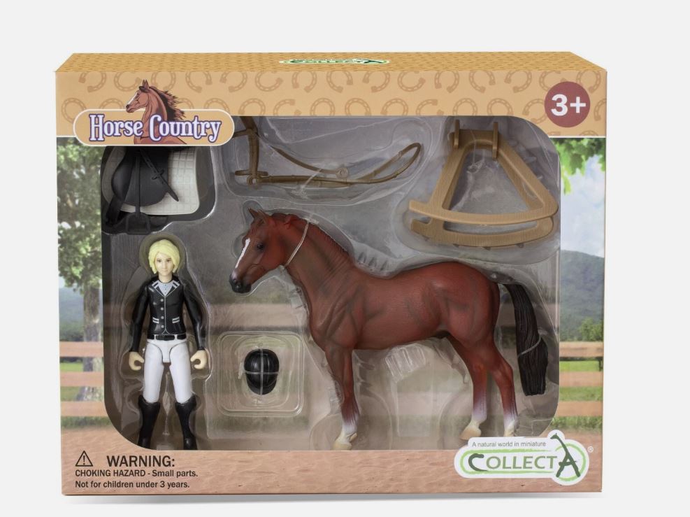 Breyer by CollectA Tournament Rider and Horse 84244