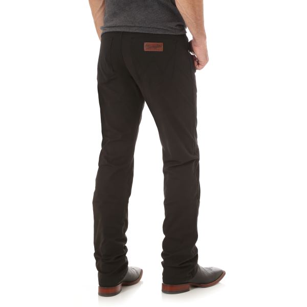 Wrangler Black Retro Slim Fit Straight Leg Men's Pants 88MWZBK