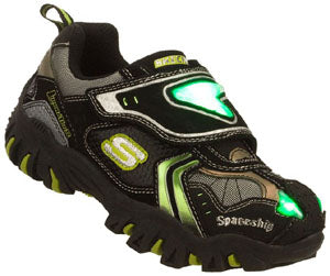 90356L-BKLM Boys' Luminators: Damager - Spaceship Skechers Kids Shoes