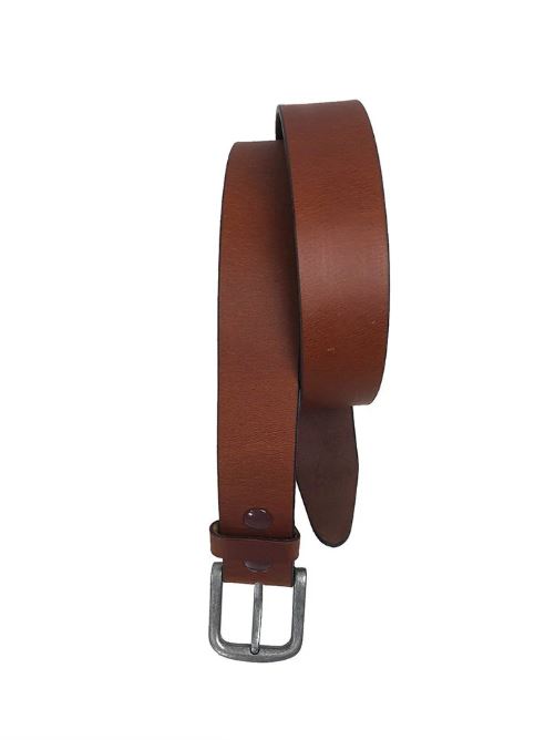 Classic Brown Belt (Brown Studs) with Silver Prong Buckle 9716-BR