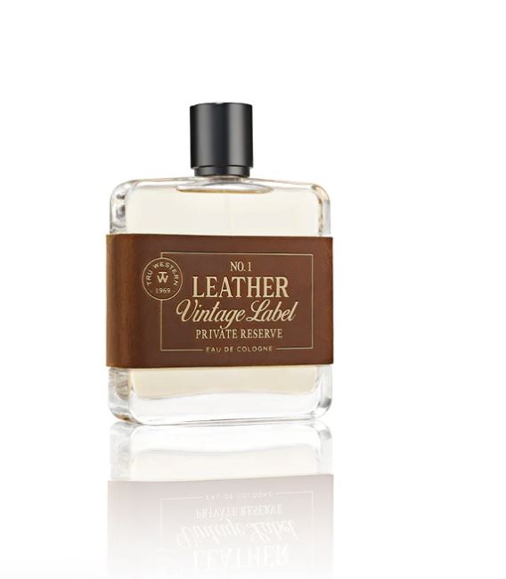 Tru Fragrance No. 1 Leather Vintage Label Private Reserve Cologne 3.4 fl. Oz. (100mL) 98083