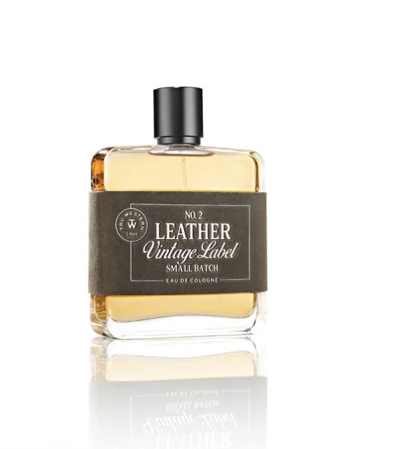 Tru Fragrance No. 2 Leather Vintage Label Small Batch Cologne 3.4 fl. OZ. (100mL) 98085