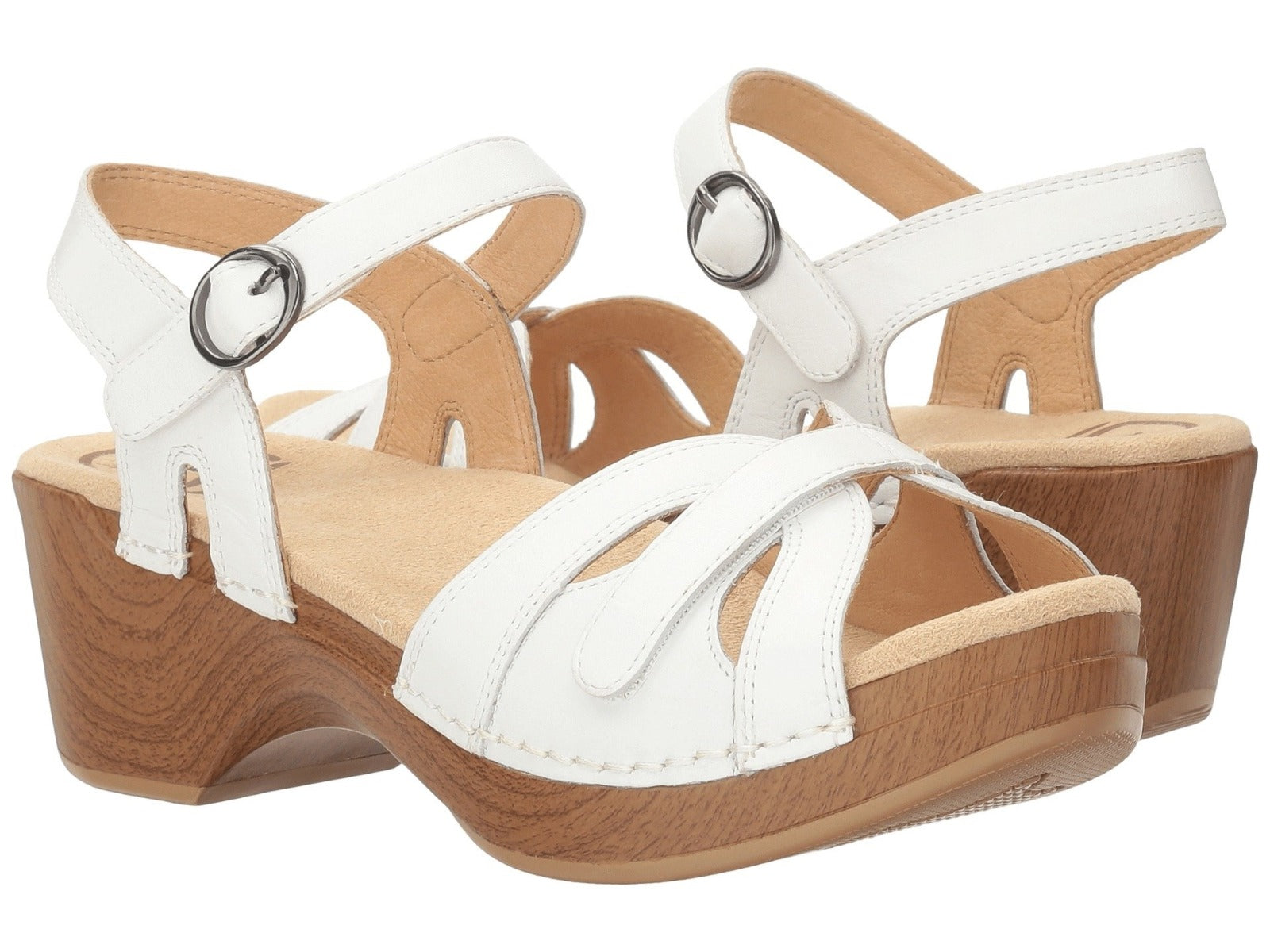 Dansko Season White Full Grain Womens Comfort Sandals 9849-012200