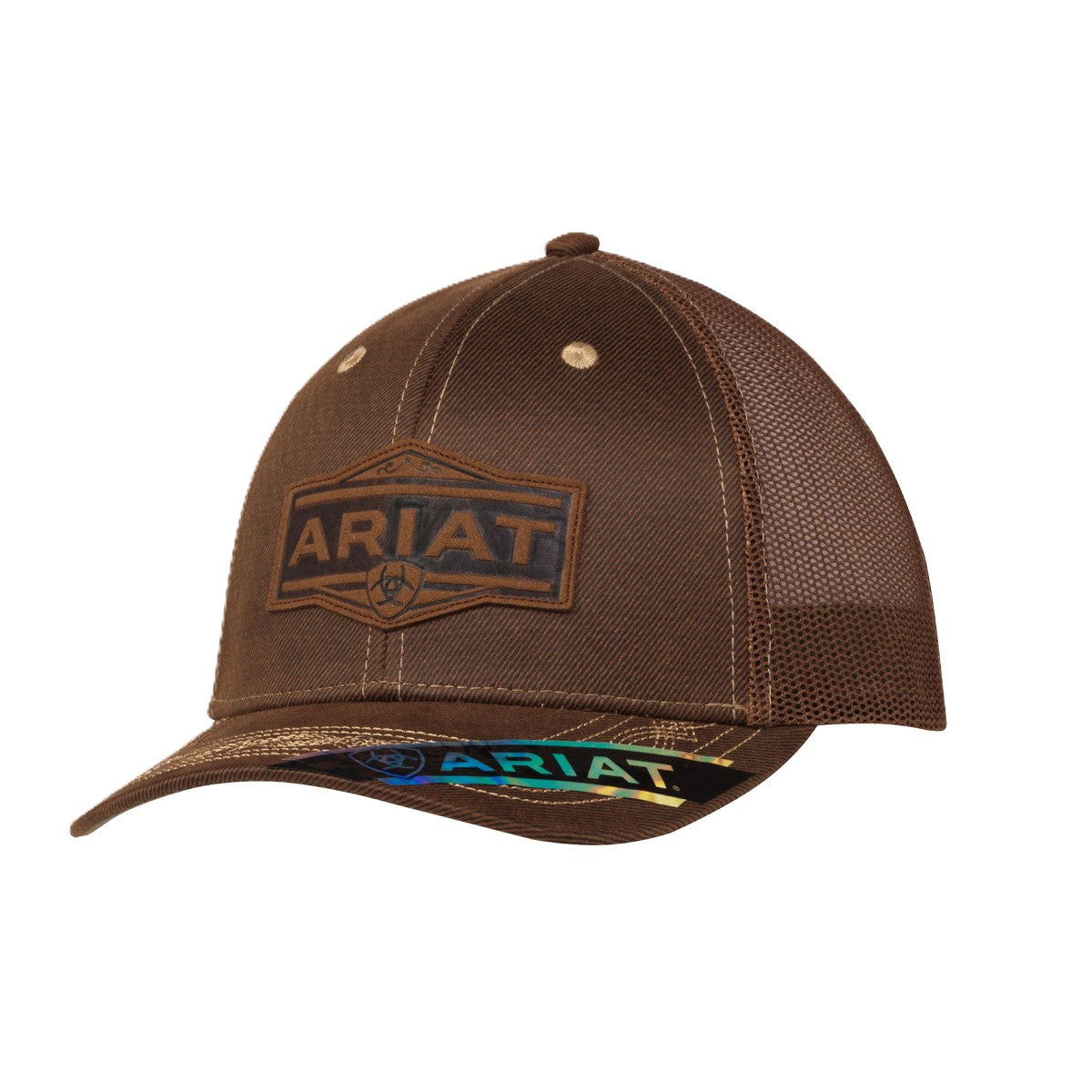Ariat Brown Men's Snapback Cap with Ariat Shield Logo A300062902