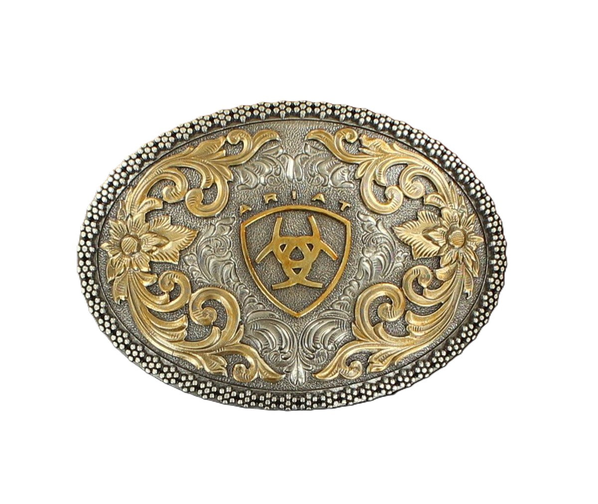 Ariat Scroll and Filigree Design Buckle with Ariat Logo A37005