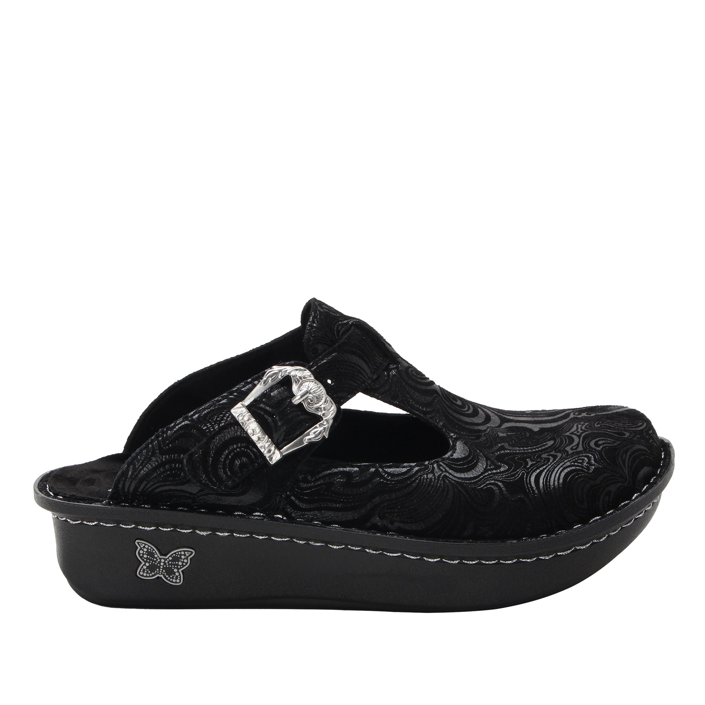 Alegria Classic Swirling Black Shoe ALG-6619