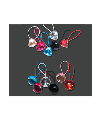 N-213 Solitaire Gemstone Tap Ties