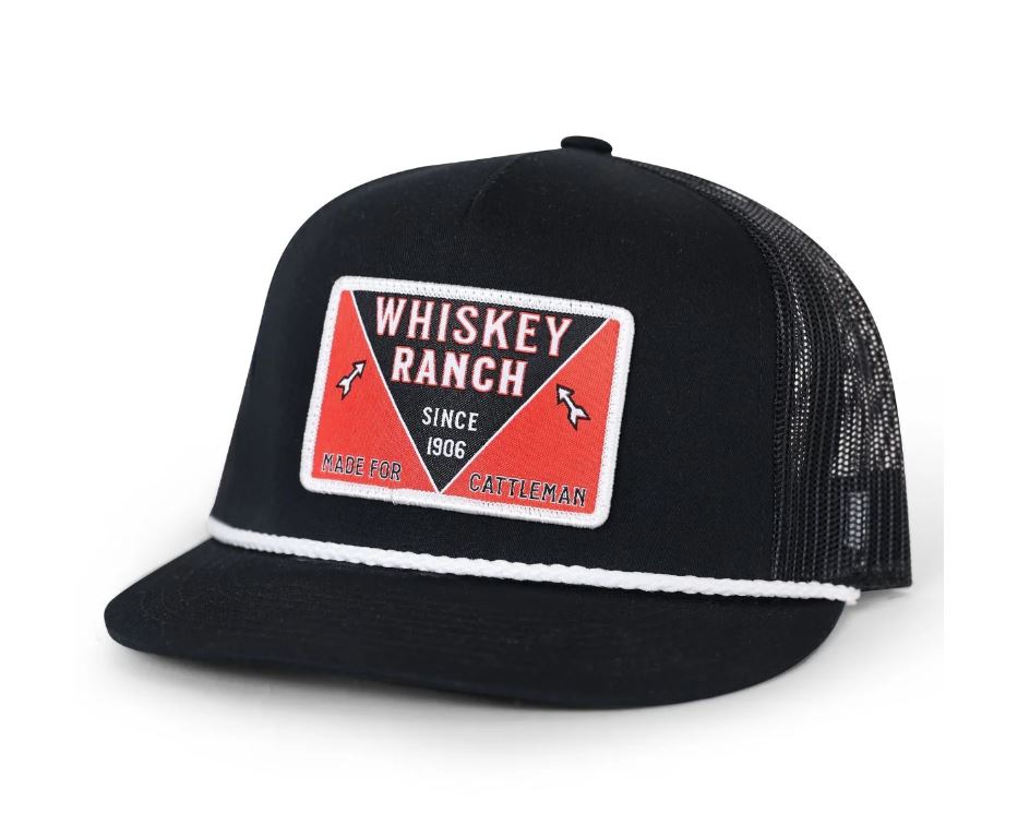 Whiskey Bent Black Bandit Trucker Hat BANDIT