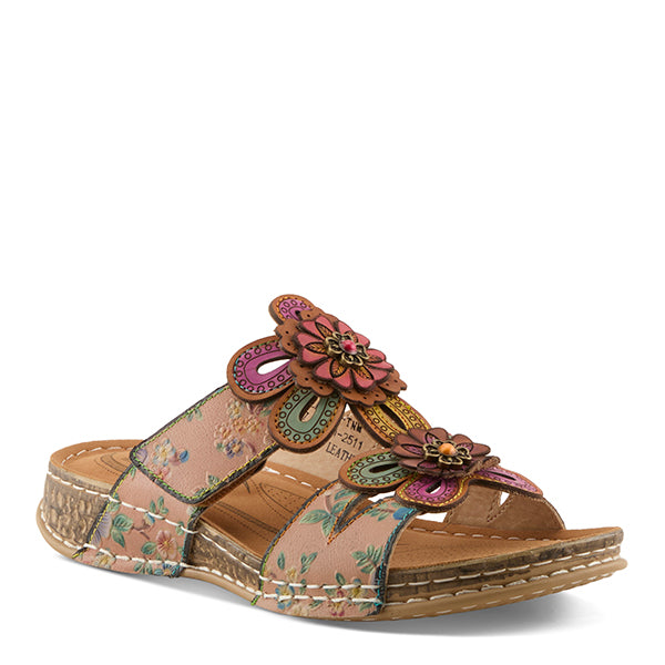 L'Artiste by Spring Step Tan Multi Beaudie Women's Sandals BEAUDIE-TNM
