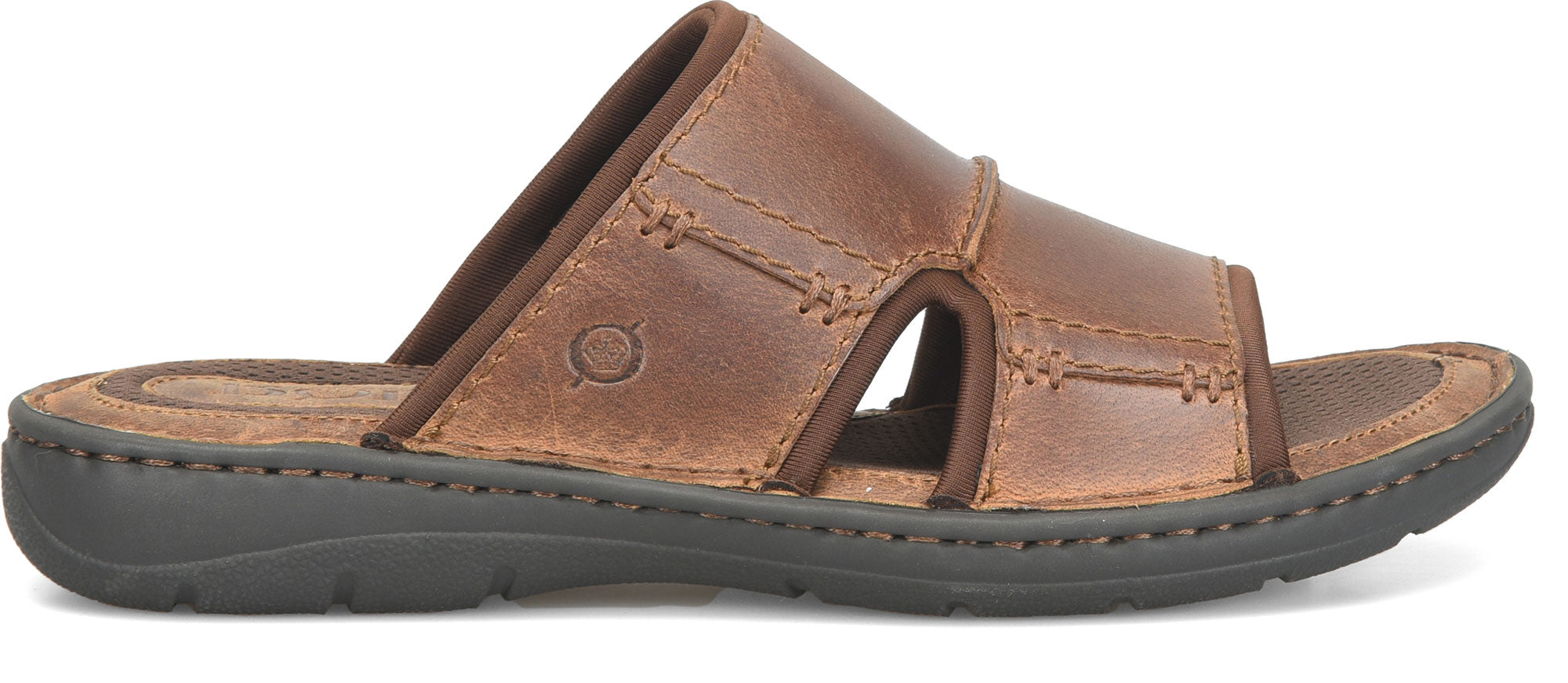 Born Dark Brown Maldon Men's Leather Slides BM0024826