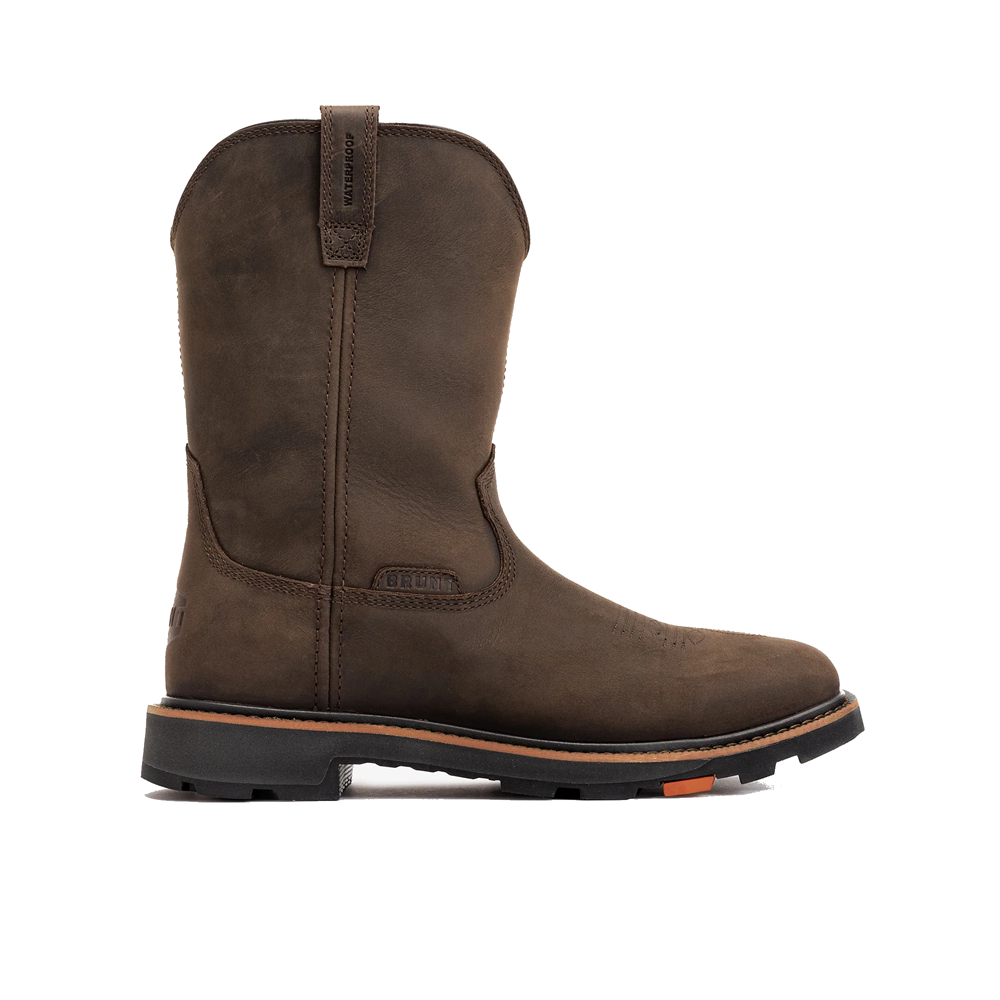 Brunt Brown Vastbinder Waterproof Men's 10 inch Square Toe Comp Toe Workboots BRF20018-004