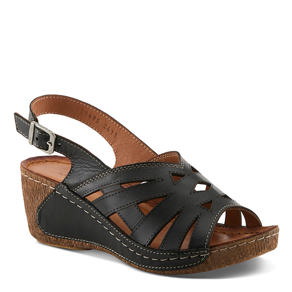 Spring Step Black CATHY Women's Sandals CATHY-B