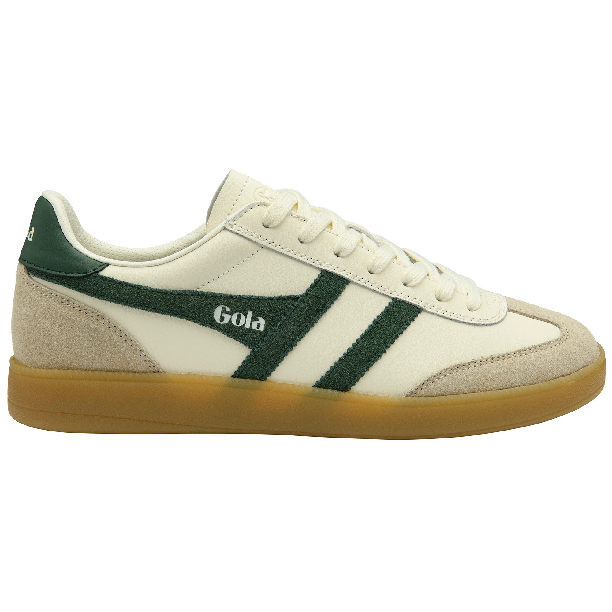 Gola Classics Off White/Bone/Evergreen/Gum Viper Men's Leather Sneakers CMB744-CX