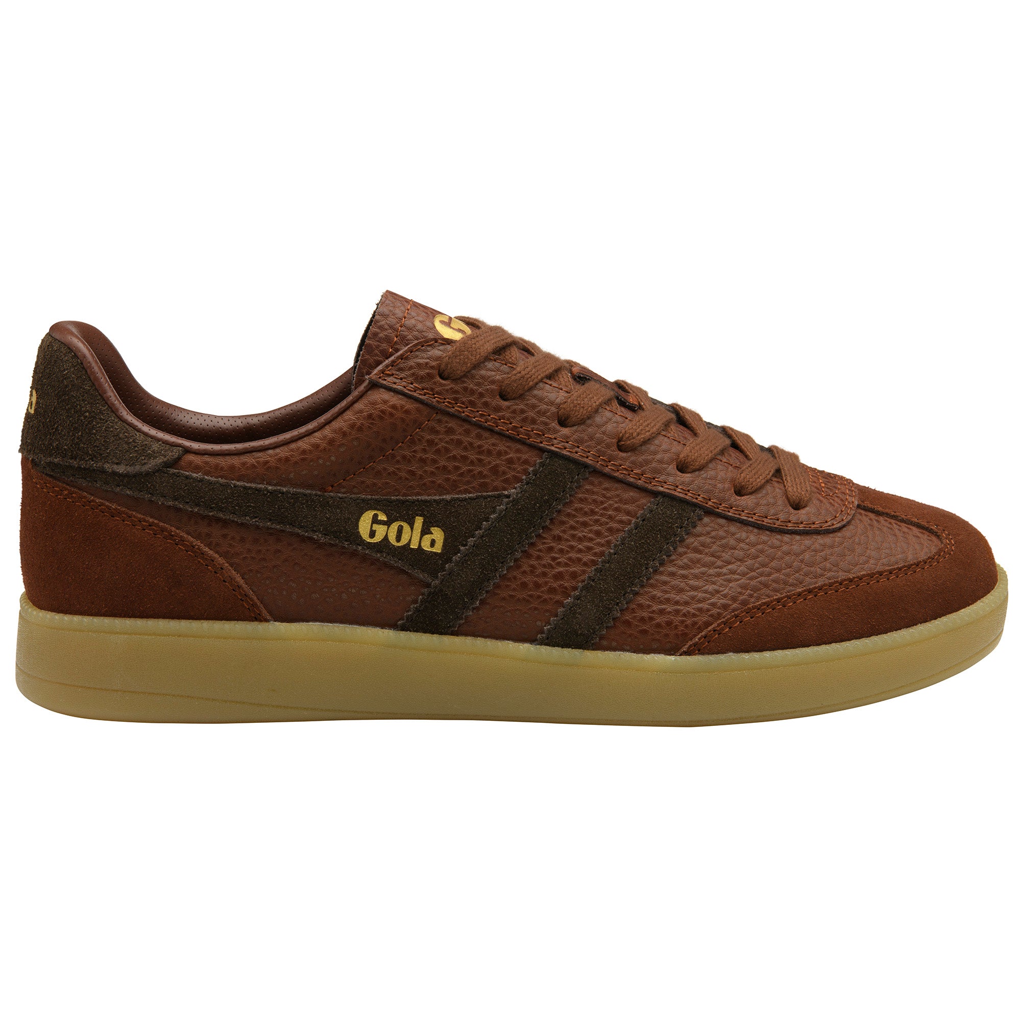 Gola Classics Cognac Pebble/Dark Brown/Gum Viper Serra Men's Sneakers CMB942-TT