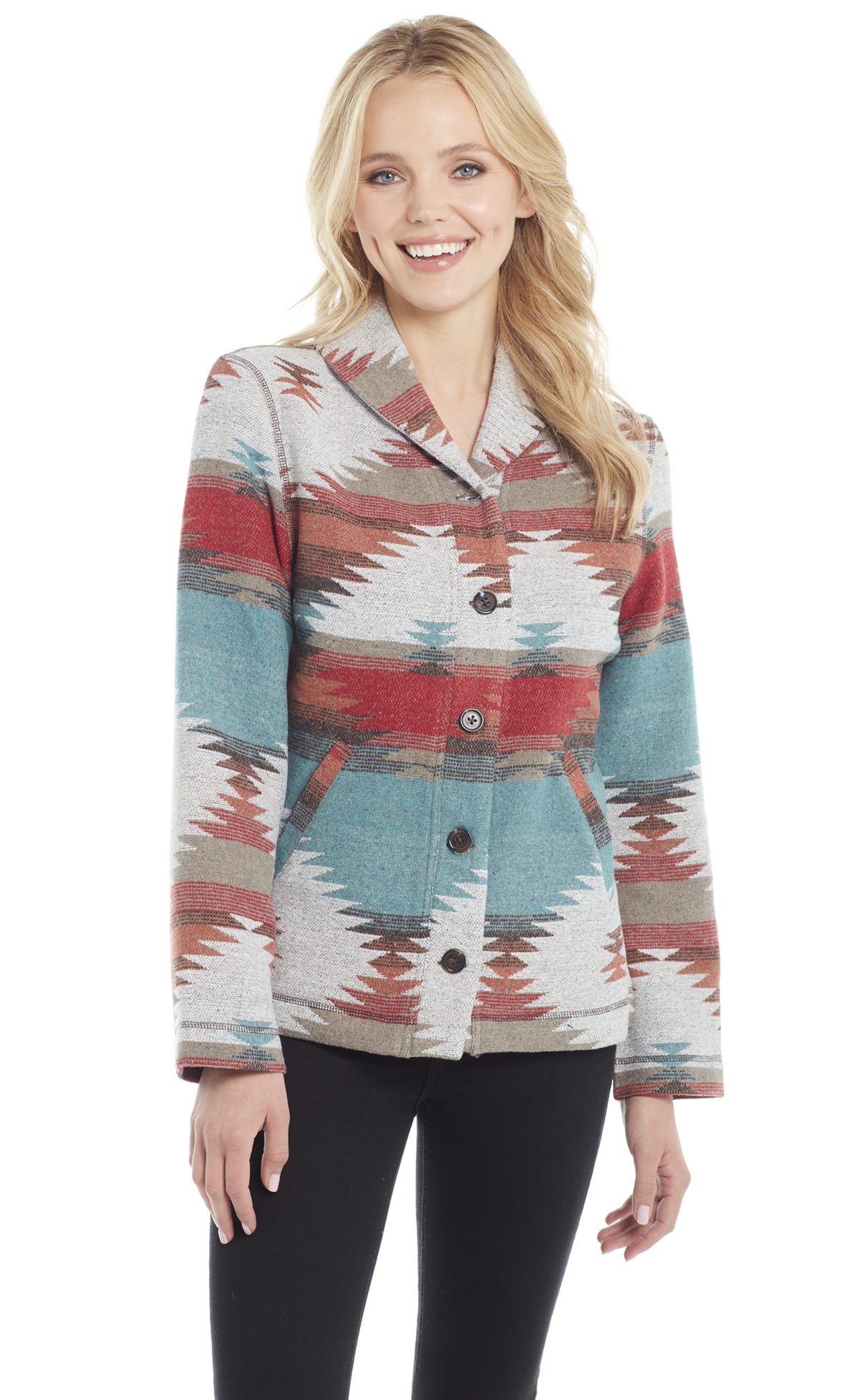 Cripple Creek Navajo Button Women's Shirt Jacket CR15749-17