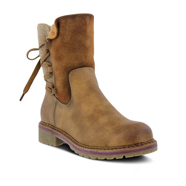Patrizia by Spring Step Camel Multi Dawna Woemn's Pull On Booties DAWNA-CAM