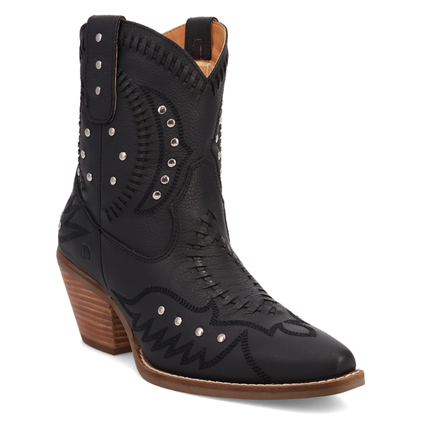 Dingo Black Precious Women's Leather Booties DI2206-BLACK