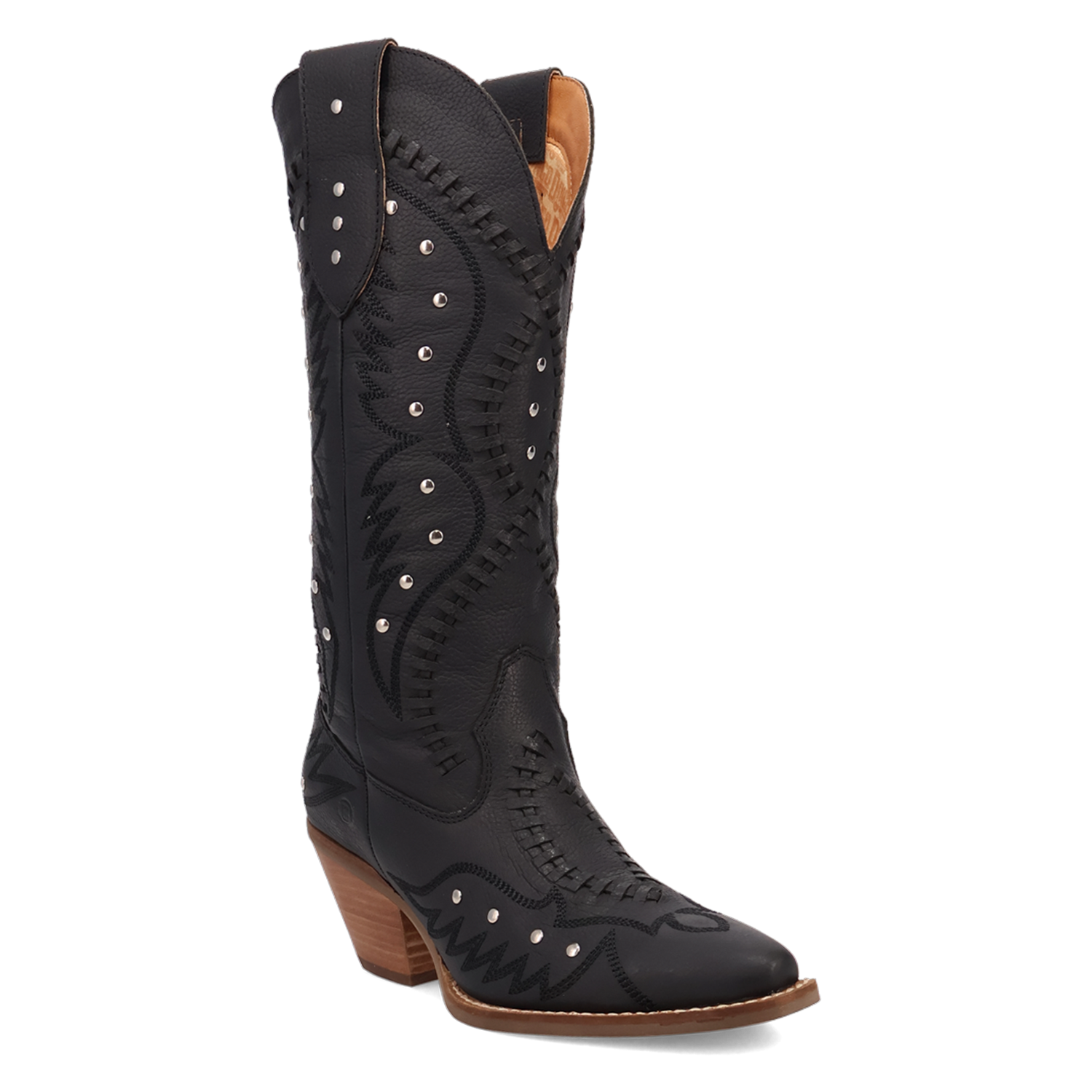 Dingo Black 'Pretty 'N' Pink' Women's Leather Boots DI2220-BLACK