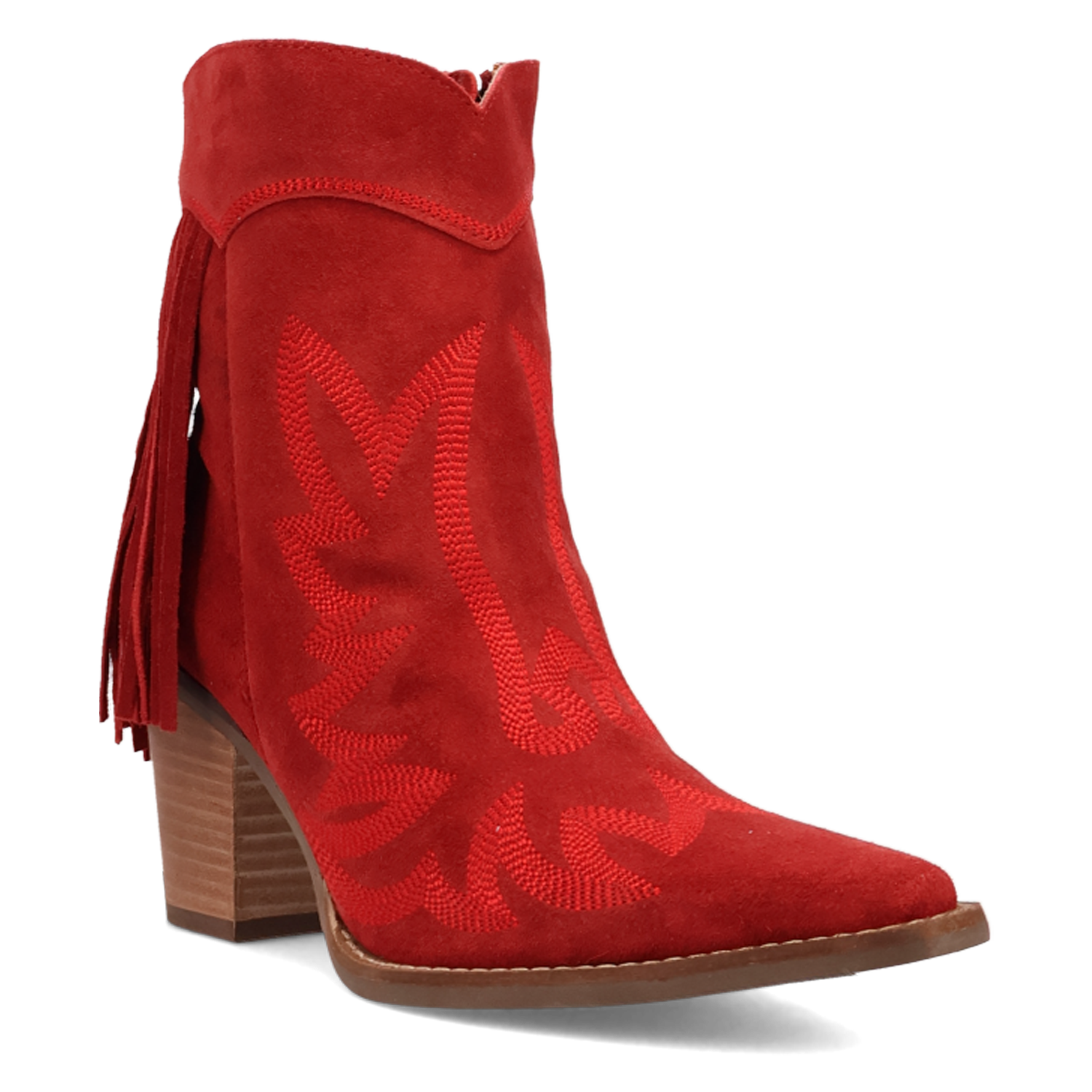Dingo Red Wild Sage Fringe Bootie DI2256-RED