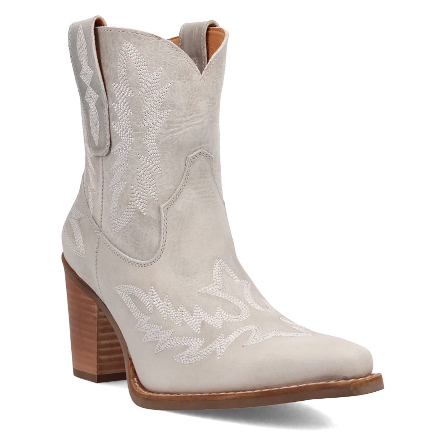 Dingo White Rocky Top Women's Leather Booties DI2272-WHT