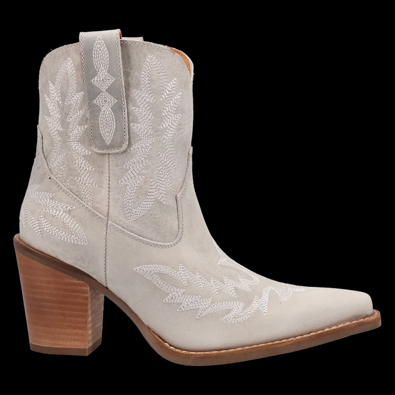 Dingo White Rocky Top Women's Leather Booties DI2272-WHT