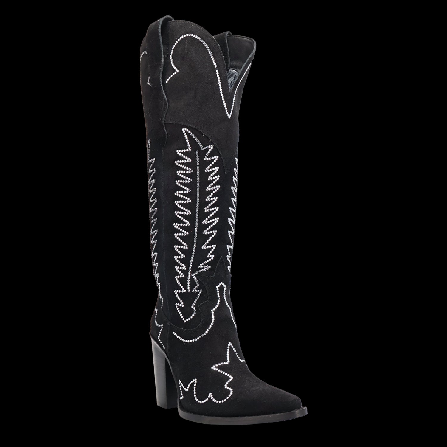 Dingo Black Double Take Women's Suede Leather Boots DI2382-BLACK