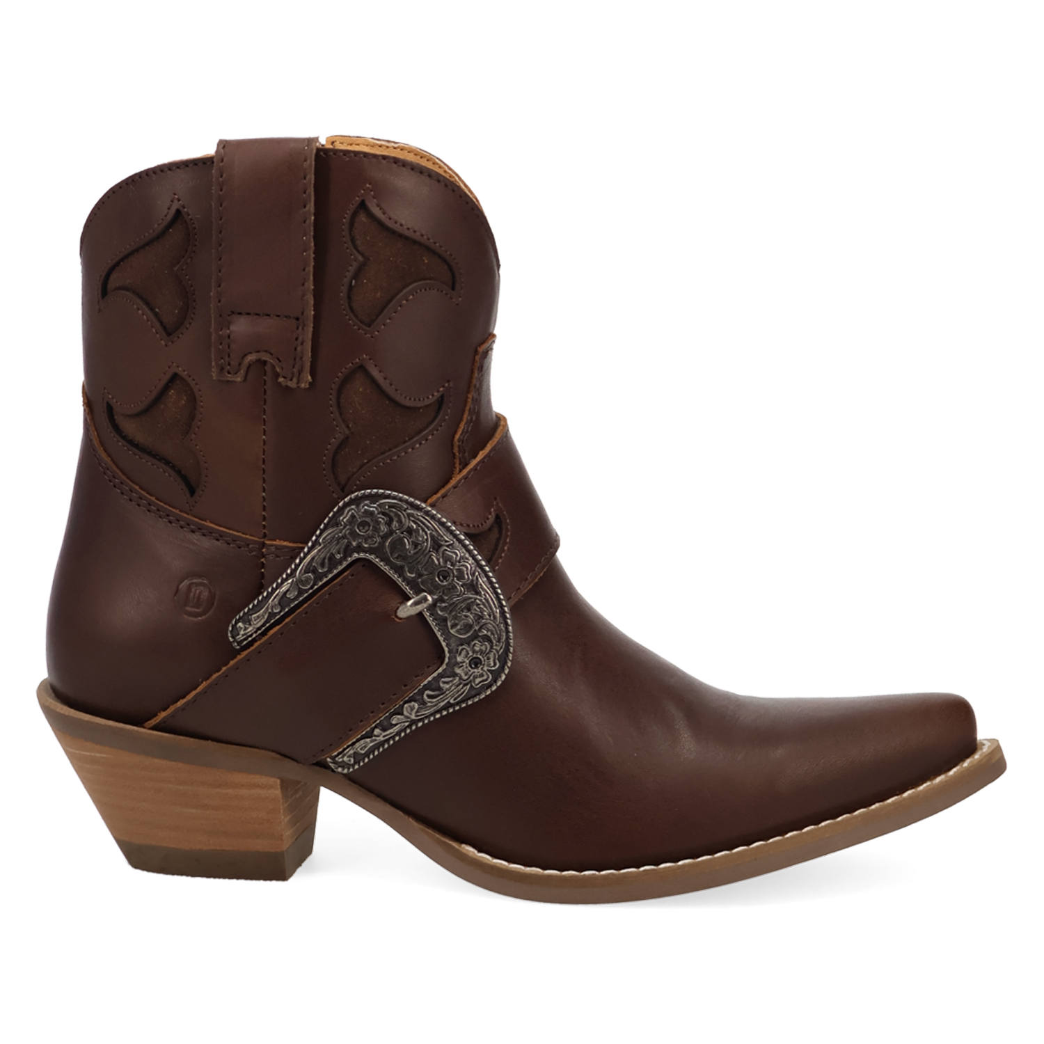 Dingo Brown (Dark Brown) Saddle Up Women's 6 inch Leather Booties DI2451-BROWN
