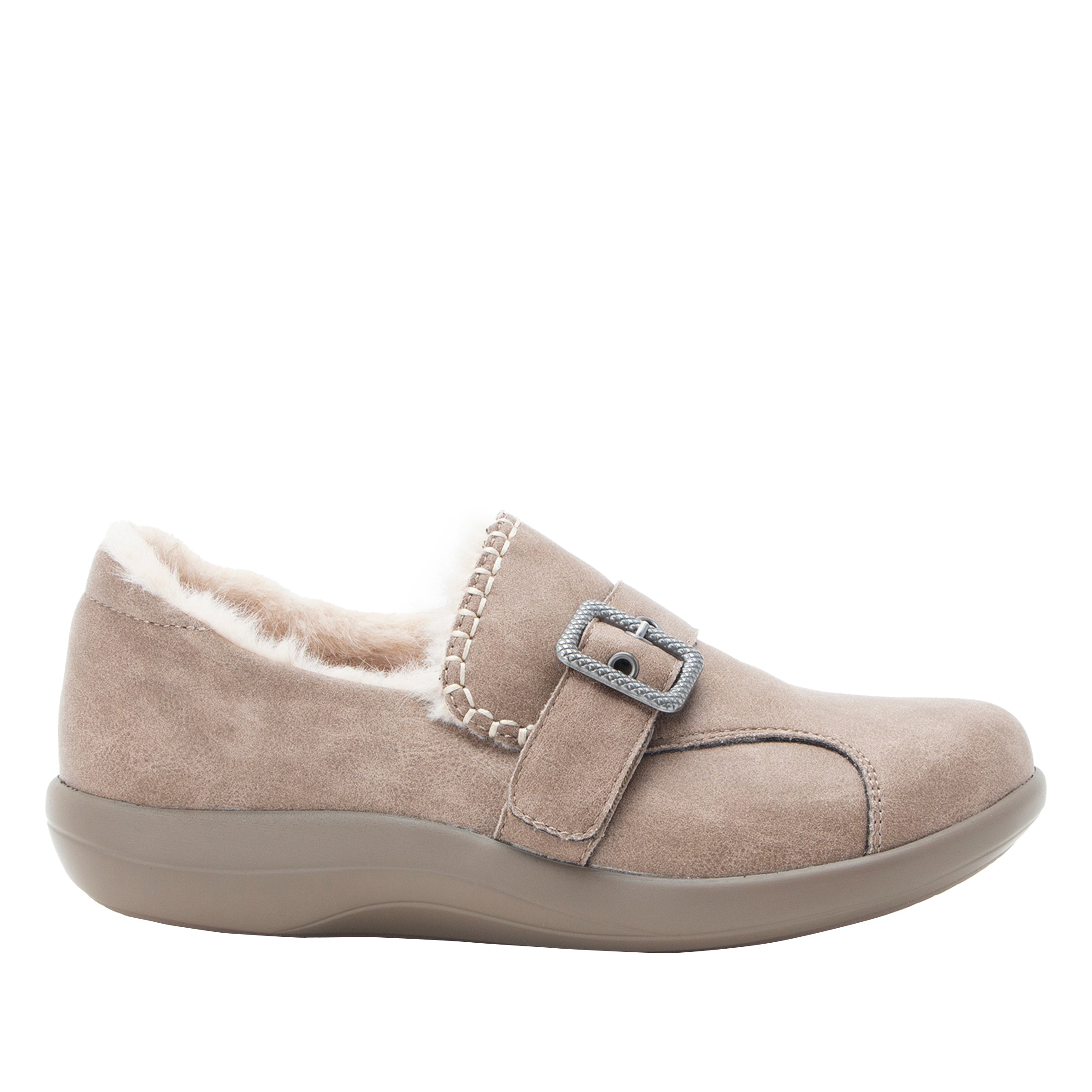 Alegria Taupe Della Women's Slip On Shoes DLA-6169