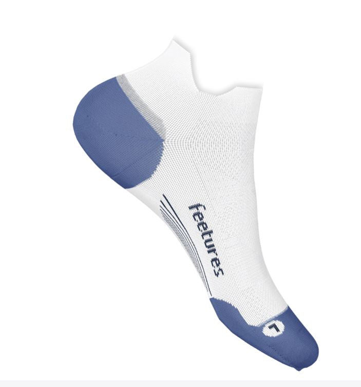 Feetures White Tide Elite Max Cushion Tab Socks EC5021859