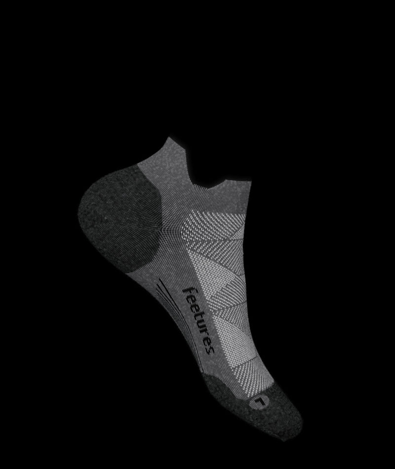 Feetures Gray Elite Max Cushion NoSho Tab Socks EC504160