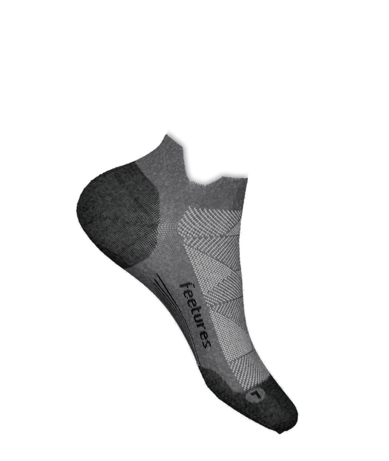 Feetures Gray Elite Max Cushion NoSho Tab Socks EC504160