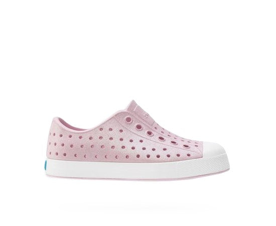 Native Barely Pink Bling/Shell White Bio-Bling Little Kids' Shoes F0000252-5094-C