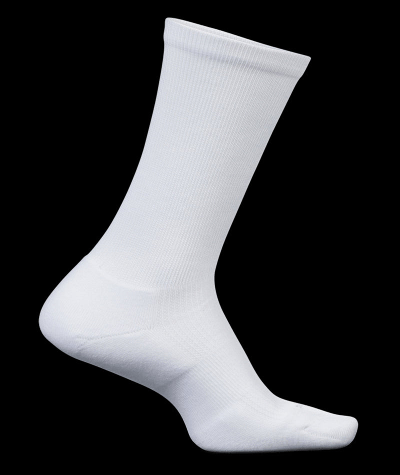 Feetures White Theraputic Max Cushion Crew Socks F100300