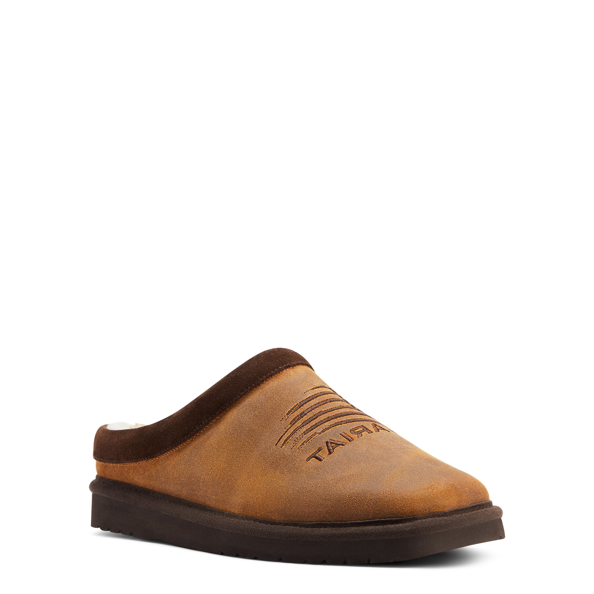 Ariat Dusty Brown Suede Patriot Square Toe Men's Slipper 2692-200