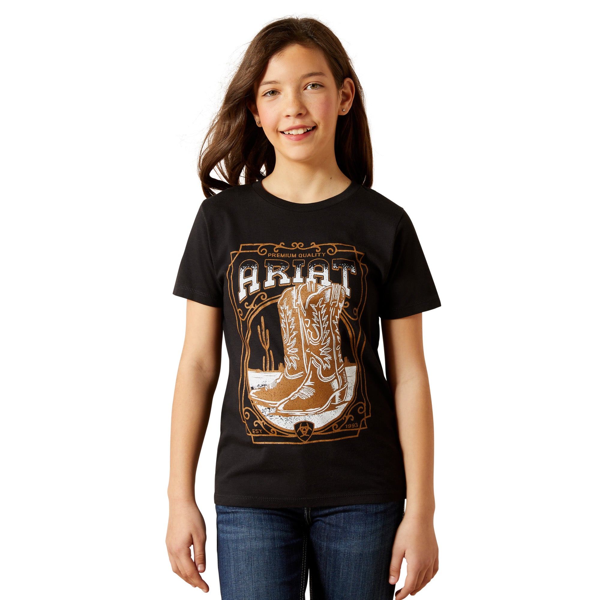 Ariat Black Ariat Boot Cloche Youth T-Shirt 10063749