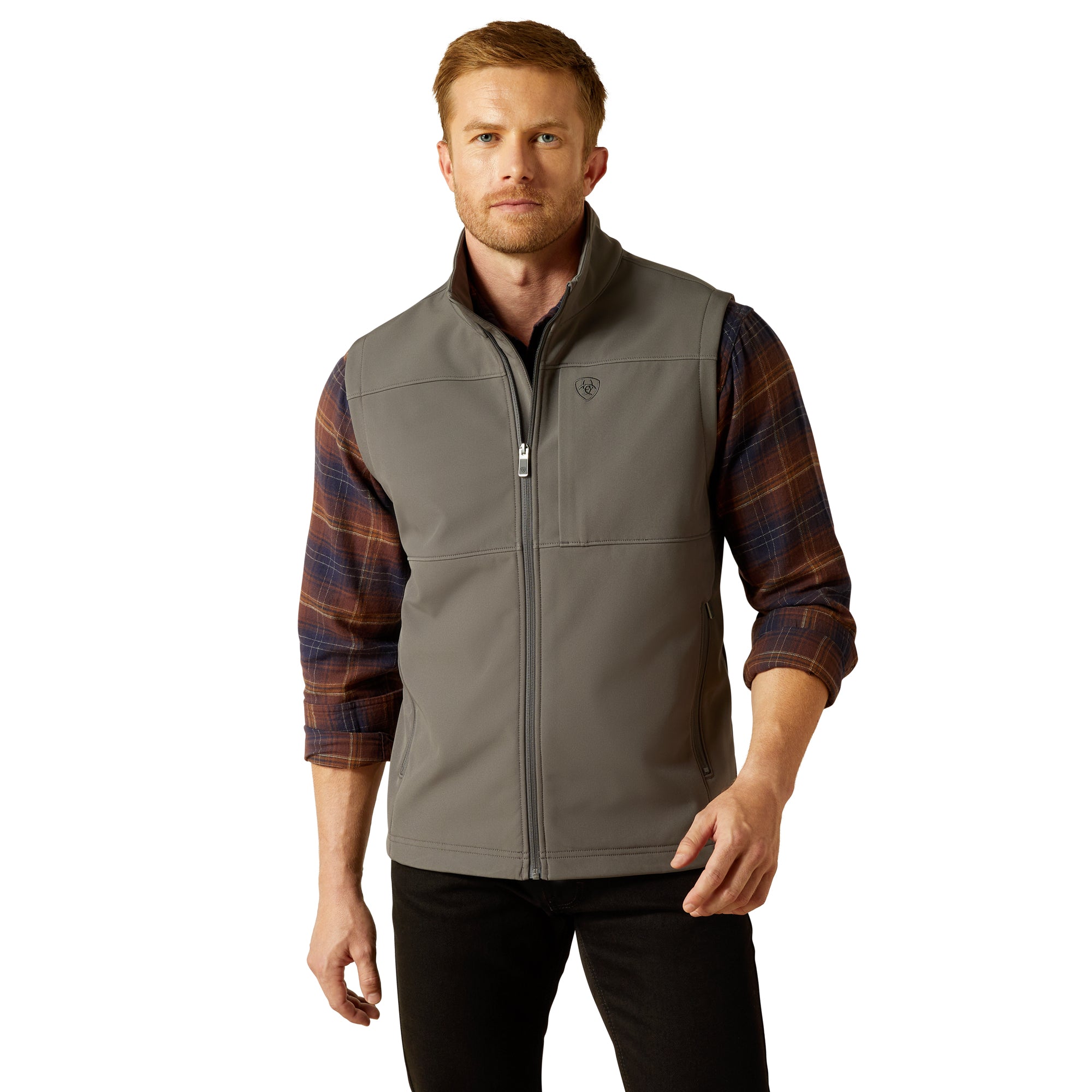 Ariat Grey Vernon Softshell Men's Vest 10062362