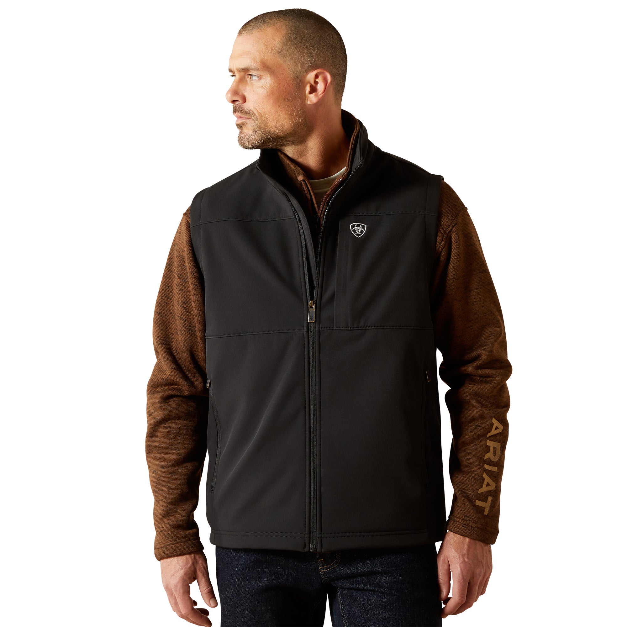 Ariat Black Vernon Men's Vernon Softshell Vest 10062600