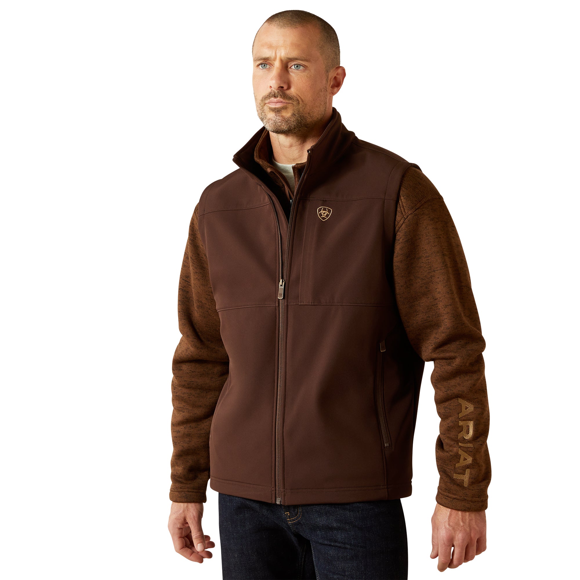 Ariat Coffee Bean Vernon Men's Softshell Vest 10062601