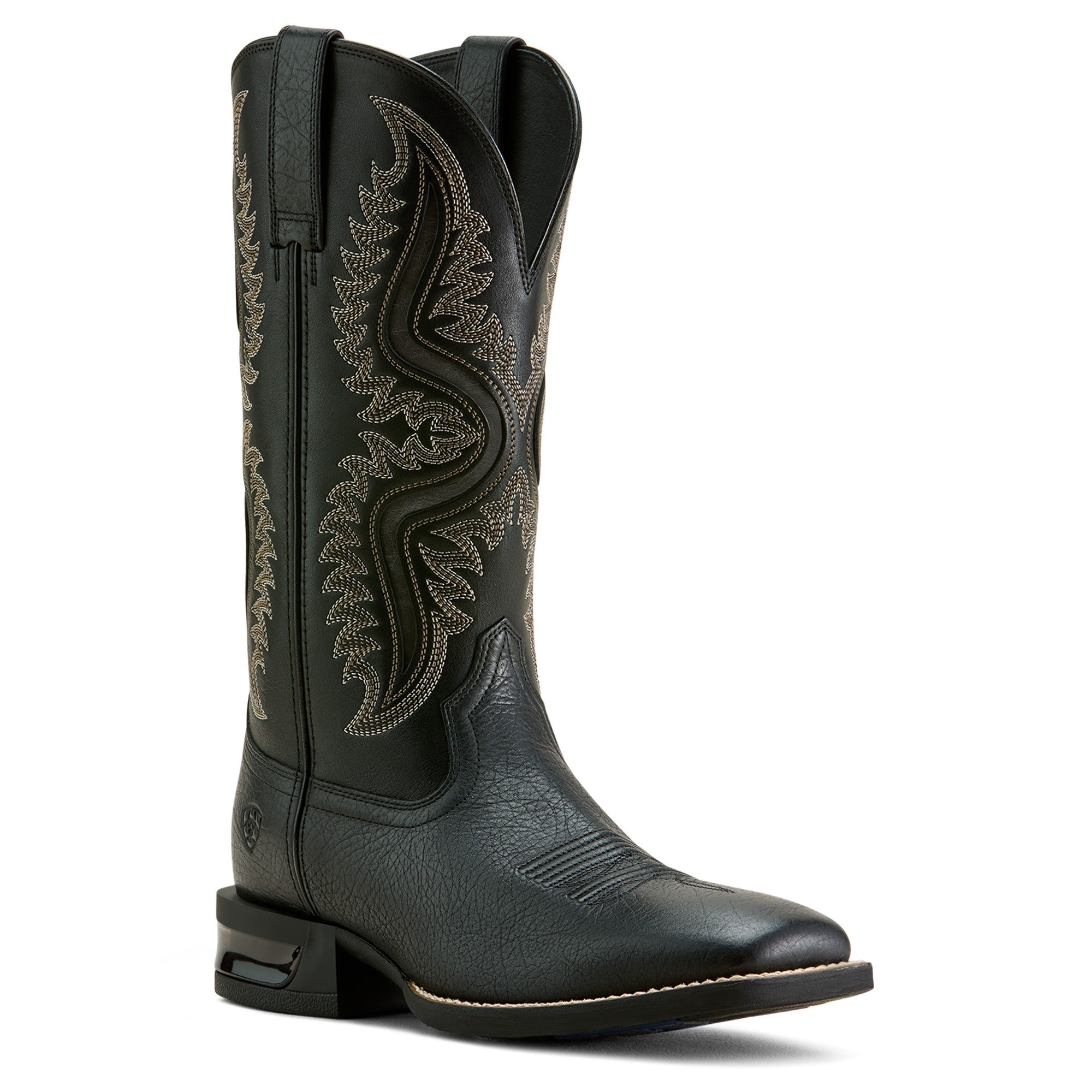 Ariat Black Out Captivate Men's 13 inch Wide Square Toe Cowboy Boots 10064045
