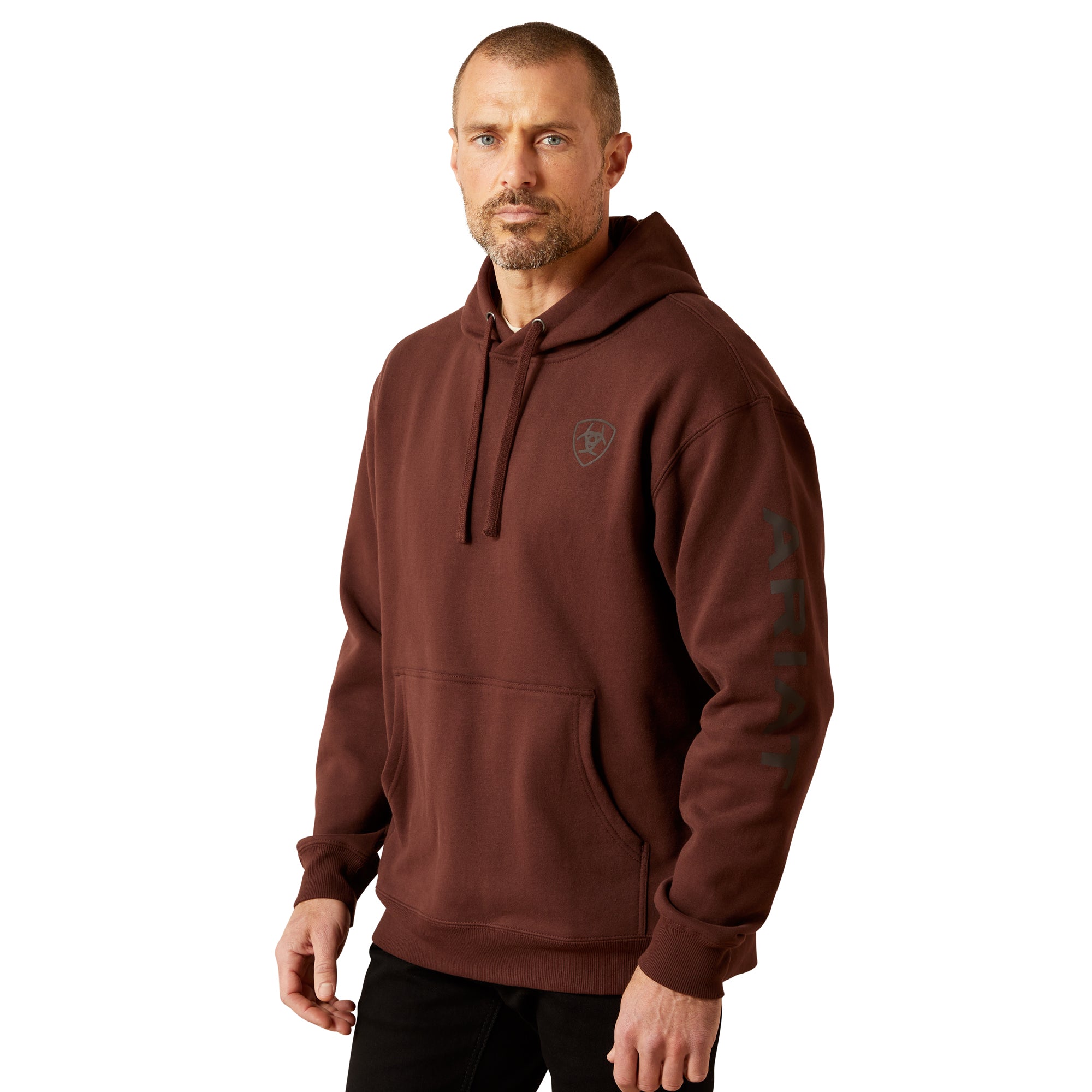 Ariat Deep Mahogany Men's Ariat Logo Hoodie 10065839