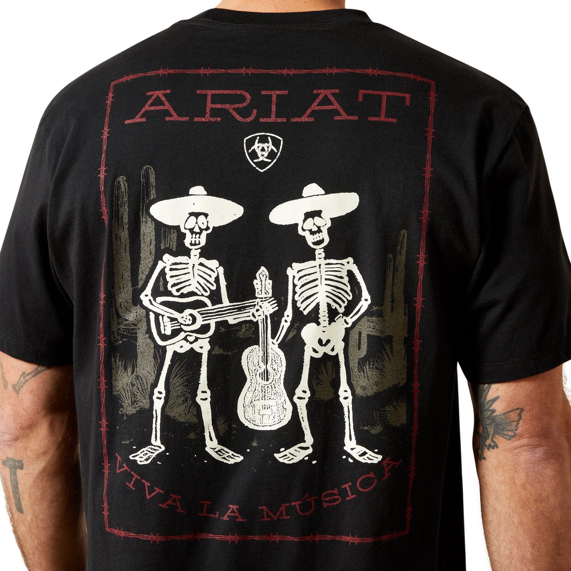 Ariat Black Grateful Muertos Men's Short Sleeve T-Shirt 10065895