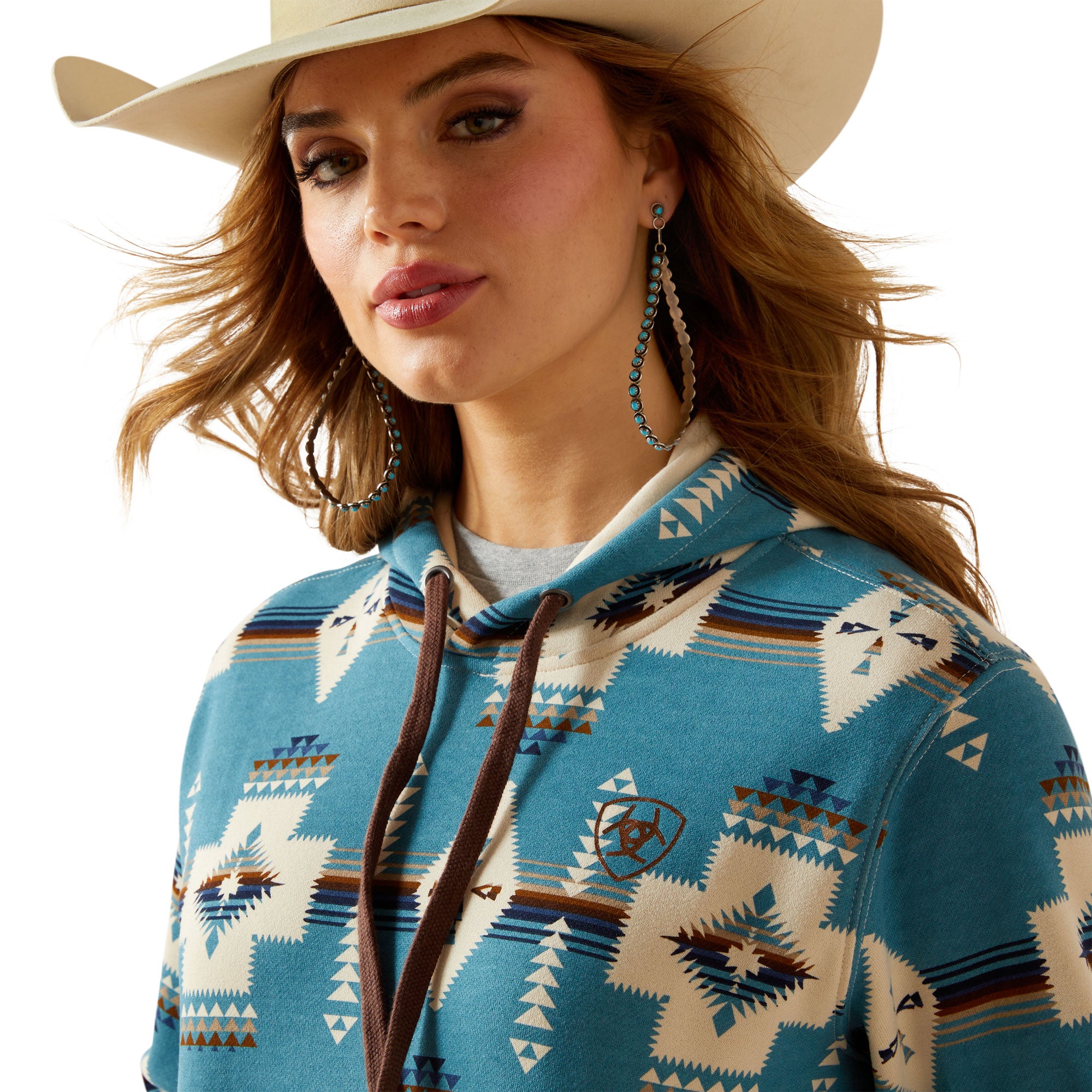 Ariat Agave Southwest Print Women's Ariat Logo 2.0 Printed Hoodie 10062292