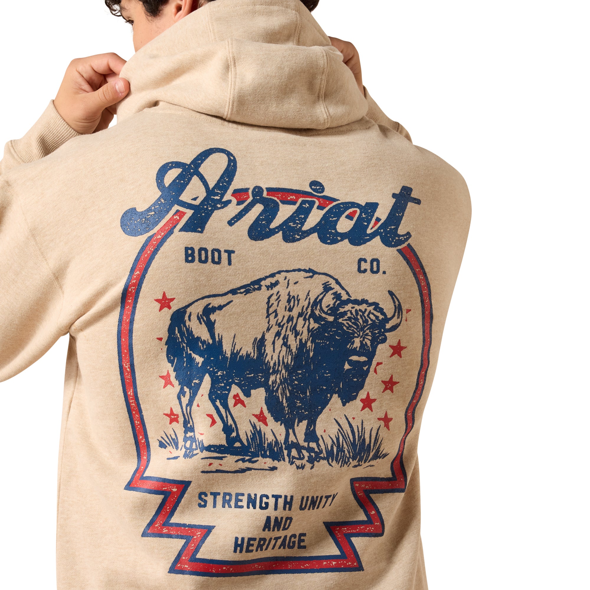 Ariat Oatmeal Bison Archer Hoodie 10079249