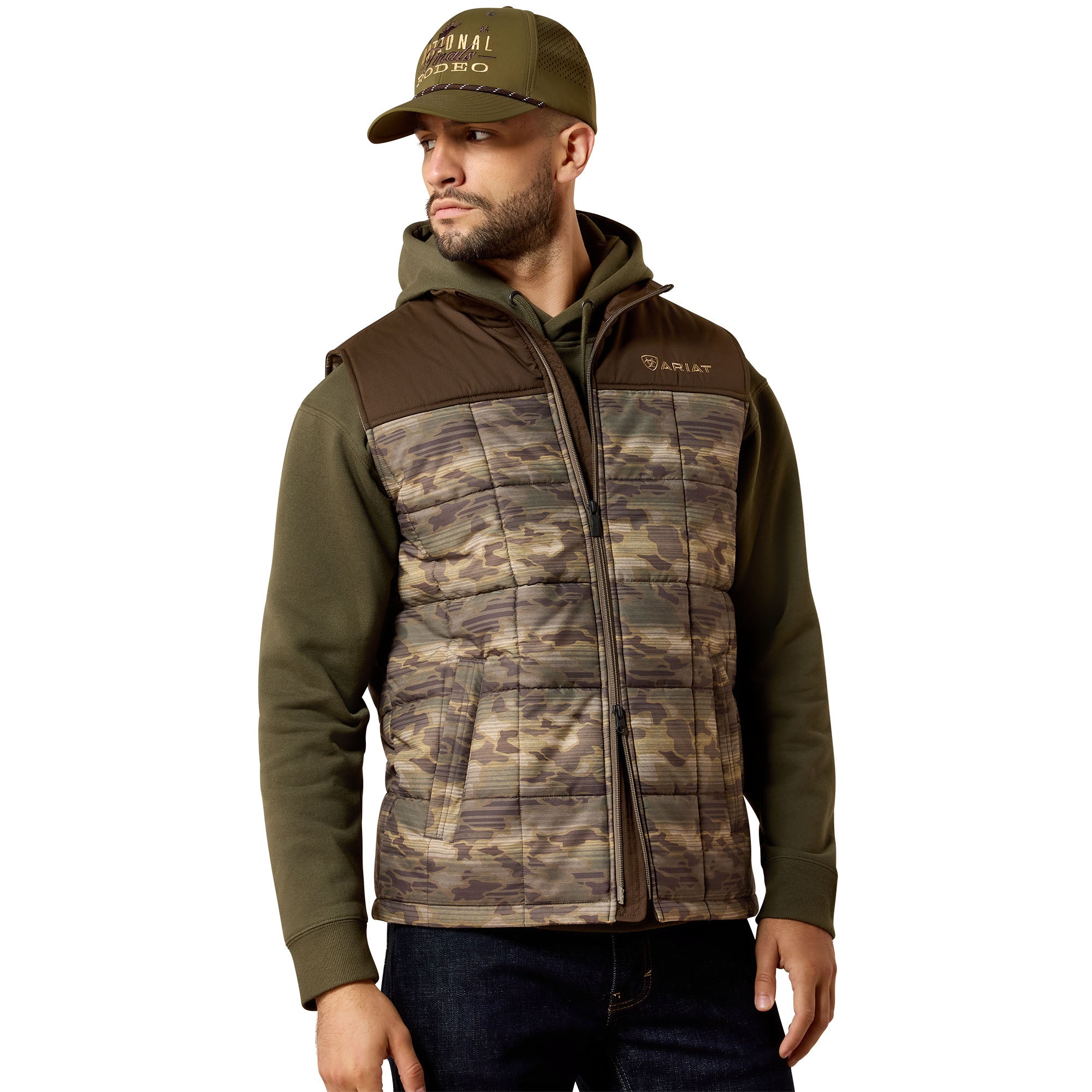 Ariat Wren Camo Serape Crius Insulated Men's Vest 10079405